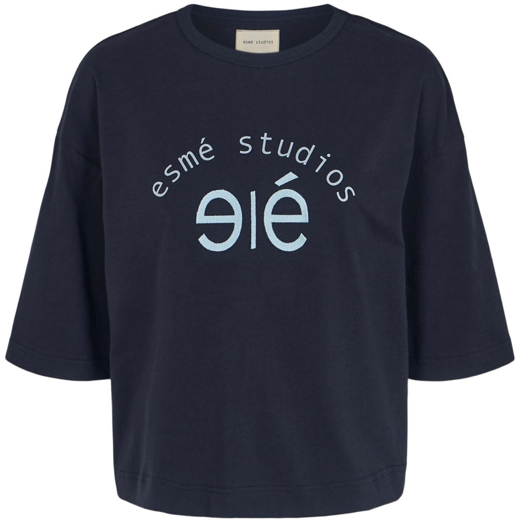 Esme Studios ESPatricia 2/4 T-Shirt - GOTS, Dark Sapphire