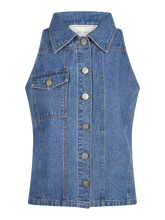 Indlæs billede til gallerivisning Neo Noir Sylvie Denim top
