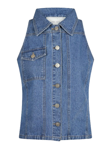 Neo Noir Sylvie Denim top